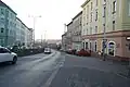 Spojovací ulice v Nových Vysočanech, pohled k Libni