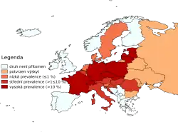 mapa Evropy