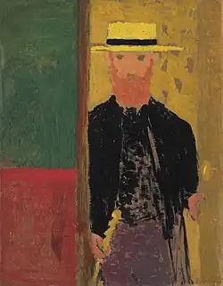 Autoportrét s holí a slaměným kloboukem (1891–92)