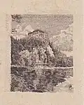 hrad Orlík, rytina (1925/26)