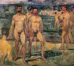 Koupající se muži (1908)