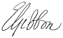 Edward Gibbon – podpis