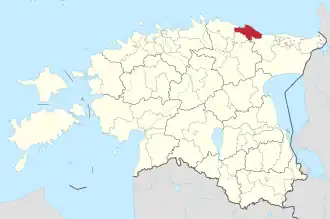 Obec Viru-Nigula v rámci kraje Lääne-Virumaa