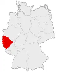 Poloha na mapě Německa