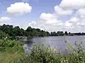 Laukžemių tvenkinys na Eketė od západu
