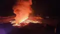 Začátek erupce (8. únor)