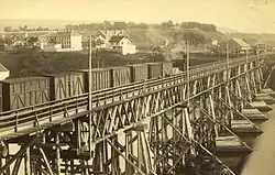 Elgeseterův most v letech 1864–1884