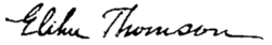 Elihu Thomson – podpis