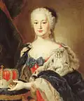 Princezna Alžběta Augusta Falcko-Sulzbašská, 1748