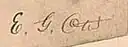 Elisha Otis – podpis
