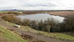 Celkový pohled na jezero od severu