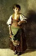 Emil Czech – vesnická dívka (před1920)