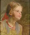 Emil Schovánek Portrét děvčátky (1919)