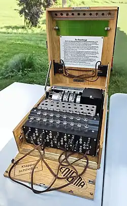 Replika šifrovacího stroje Enigma I