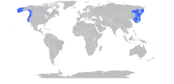 mapa rozšíření (modře)