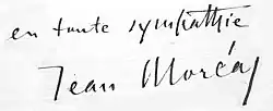 Jean Moréas – podpis