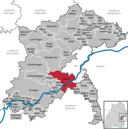 Erbach na mapě