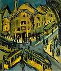 Nollendorfplatz, obraz Ernsta Ludwiga Kirchnera, 1912