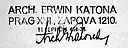 Erwin Katona – podpis