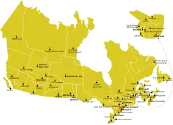 Arcidiecéze Kingston na mapě