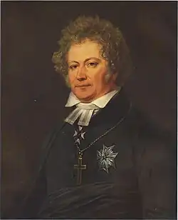 Tegnérův portrét od Johana Gustafa Sandberga (kolem roku 1826)