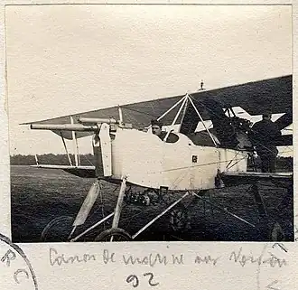 Kanónem vyzbrojený Voisin VIII letky V 21