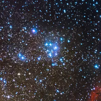 Messier 18 na snímku z dalekohledu VLT. Autor: ESO