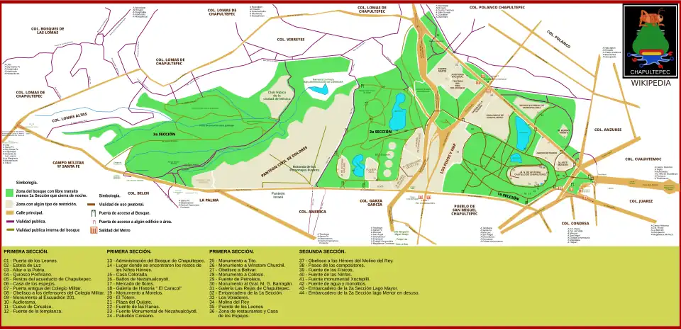 Mapa parku