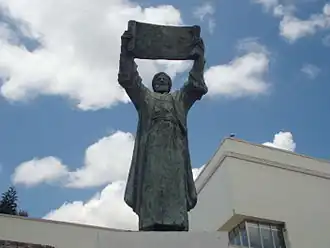 Socha Al-Idrísího ve španělské Ceutě