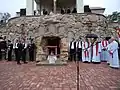 Uložení urny v kapli Povýšení sv. Kříže v Dolných Obdokovcích