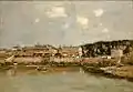Eugène Boudin. Přístav v Trouville, 1884.