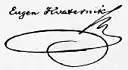 Eugen Kvaternik, podpis