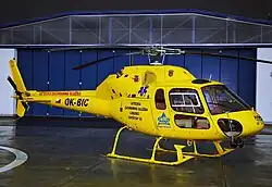 Vrtulník Eurocopter AS 355 F2 Ecureuil 2 s imatrikulací OK-BIC v roce 2002