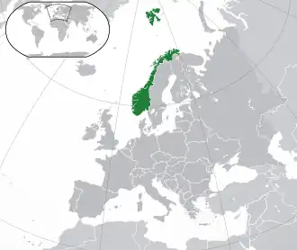 Poloha Norska