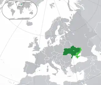 Poloha Ukrajiny
