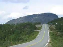 E8 nedaleko Kilpisjärvi