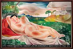 Spící Venouš, 1969, olej 84x125 cm