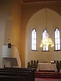 Interiér Evangelického kostela v Šumperku