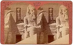 Abu simbel, stereofotografie