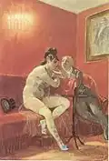 Cherubova píseň rozm:22x15,38 cm technika: akvarel, kvaš, křída, pastel umístění: muzeum F.R., Namur, Belgie