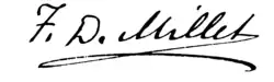 Francis Davis Millet – podpis