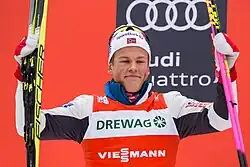 Johannes Høsflot Klæbo na SP v Drážďanech, leden 2018