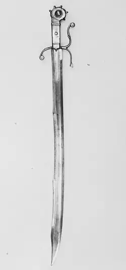 Falchion – Itálie, 15. století