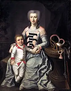 Tekla Teresa Łubieńská se synem Franciszkem (cca 1790)