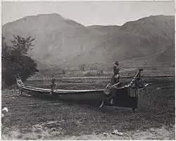Kánoe Bataků, Sumatra, 1870