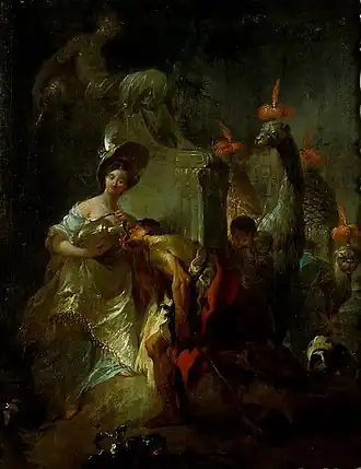 Rebeka a Eliezer u studny, Moravská galerie v Brně (kol. 1754)