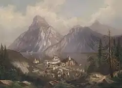 Pohled na Traunkirchen (1877)