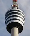 Fernsehturm Stuttgart pohled na věžní koš