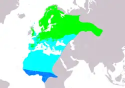 Rozšíření lejska černohlavého