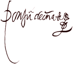 Juan de Oñate – podpis